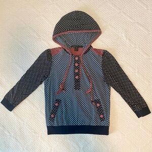 Marc Jacobs Polka Dot Henley Hood- Women's Size M